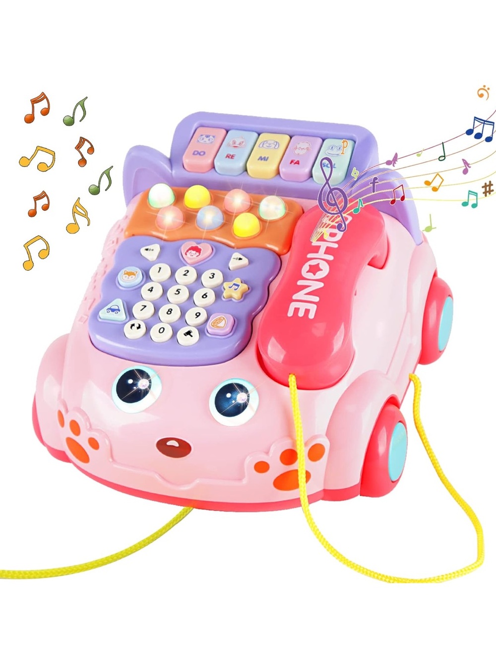 Kimery Baby Phone & Piano Musical Toy, 12-18M+